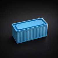 Op maat gemaakte mini verzendcontainer blikken doosje 115x50x55 mm matte blikken doos voor snoep en chocolade 10 kleuren groothandel OEM