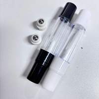 Flacon d'huile essentielle à double tête roll-on 2-en-1 de 10 ml, flacon de déodorant en verre, flacon de parfum