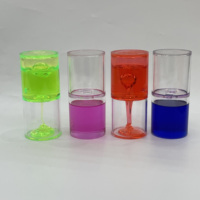 Minuteur à gouttes transparentes à débit lent, couleurs vives, avec boîte PDQ, jouet sensoriel apaisant pour la vente en gros