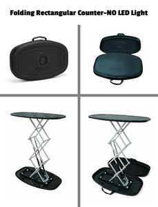 <span class=keywords><strong>Comptoir</strong></span> Pop-up Portable Personnalisable pour Exposition, Facile à Installer, avec Toile Tendue et Boîte à Lumière - Product Image 5