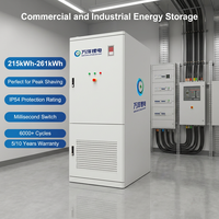 Gabinete de Baterías de 261 kWh, Sistema de Almacenamiento de Energía Industrial y Comercial, Sistema de Almacenamiento de Energía de 125 kW PCS