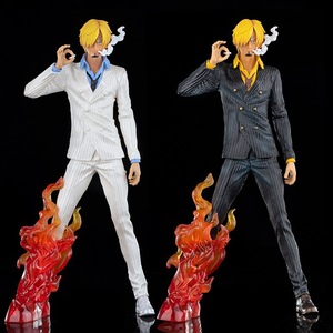 Statua GK di Sanji <span class=keywords><strong>One</strong></span> <span class=keywords><strong>Piece</strong></span>, Figura Anime in Bianco e Nero con Doppia Testa, Modello da Collezione in Scatola, Decorazione da Scrivania - Product Image 5