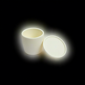 Crisol de Cerámica de Alúmina en Forma de Arco de 50 ml con Tapa, Equipo de Calentamiento para Laboratorio - Product Image 3