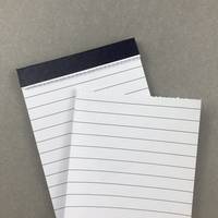 Bloc-notes à lignes horizontales, bloc-notes d'écriture, papier auto-adhésif épais de 80 g, personnalisé, 25/50 feuilles, bloc-notes détachable A7