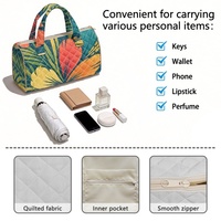 Sac à main brodé personnalisé avec imprimé floral Hibiscus Hawaïen et motif soleil éclatant, idéal pour le shopping, les voyages et le quotidien