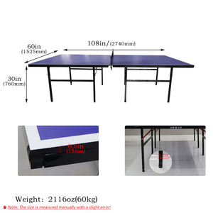 <span class=keywords><strong>Table</strong></span> <span class=keywords><strong>de</strong></span> tennis <span class=keywords><strong>de</strong></span> <span class=keywords><strong>table</strong></span> en MDF <span class=keywords><strong>de</strong></span> 15 mm, fabrication directe d'usine, pieds en acier inoxydable <span class=keywords><strong>de</strong></span> haute qualité, <span class=keywords><strong>table</strong></span> <span class=keywords><strong>de</strong></span> <span class=keywords><strong>ping</strong></span>-<span class=keywords><strong>pong</strong></span> pour entraînement en intérieur - Product Image 2