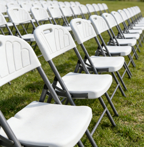 Silla Plegable al por Mayor, Silla de Jardín Moderna de Plástico Blanco para Exteriores, Silla Plegable Portátil para Campamento, Eventos y Fiestas - Product Image 3