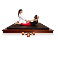 Table de massage thaï lit de massage de plancher en bois lit de beauté