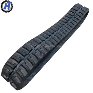 New Mini Excavator Undercarriage Rubber Track <strong>300</strong>*52.5*88 &amp; 400*72.5*74 for ///<strong>HITACHI</strong> (Black) - Product Image 1
