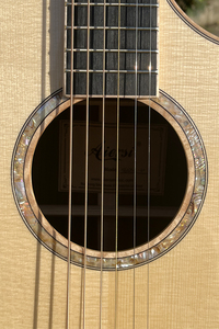 <span class=keywords><strong>Guitarra</strong></span> <span class=keywords><strong>Acústica</strong></span> Profesional Hecha a Mano por Aiersi, Totalmente de Madera Maciza, Tapa Doble de Abeto Nomex, Cuerpo de Palisandro, Instrumento de Cuerdas - Product Image 5