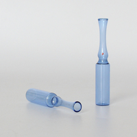 Flacons en verre pharmaceutique ambré clair de 1ml 5ml personnalisés flacon d'injection médicale de forme plate pour perfusion