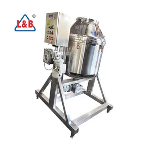 lab no breaking granular material industrial mixer stainless steel powder mixing machinery rotating drum