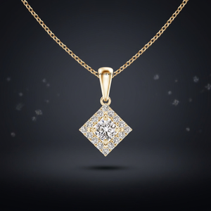 Colgante Clásico de Diamante Solitario, Corte Brillante, Joyería de Compromiso, Regalo para Fiesta, Oro 10K 14K 18K, Plata 925 935, Bañado en Rodio - Product Image 1