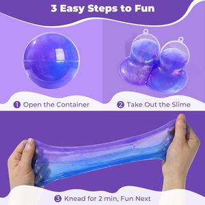 Wholesale Galaxy <b>Slime</b> Ball Set, Colorful Stretchy Glitter <b>Slime</b> Toys for Kids Party Gifts, OEM Sensory Play <b>Kit</b> for Wholesale - Product Image 4