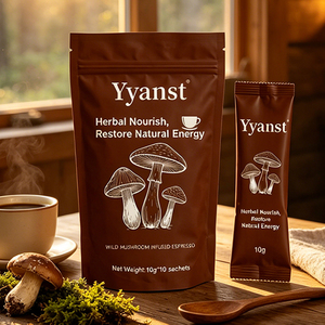 กาแฟสมุนไพรบำรุงร่างกายผสมมาคาและเห็ดป่า 18 กรัม/ซอง ผลิตภัณฑ์เสริมอาหารสำหรับผู้ใหญ่ ควบคุมพลังงาน แบรนด์ส่วนตัว - Product Image 5