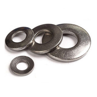 Rondelle plate personnalisée en aluminium, acier au carbone, acier inoxydable, zinguée, style cale, norme DIN 125, vente en gros