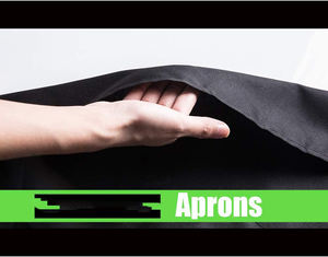 Dapur panas restoran memasak lukisan barbekyu buatan tangan komersial 2 saku warna campuran celemek Bib biasa dalam jumlah besar - Product Image 4