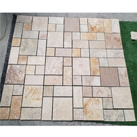 Carrelage en travertin Carreaux d'escalier pour autour de la piscine Travertin Mosaïque Salle de bain Carreaux de sol en porcelaine 1200*600