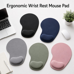 Custom Logo Ergonomic <b>Wrist</b> <b>Rest</b> Mouse Pad Memory Foam Non-Slip Water Resistant Mousepad for Office Gaming Business Gift - Product Image 1