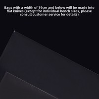 Sac en plastique OPP auto-adhésif Yute 7*18cm double couche 5 couches de soie avec poignée Flexiloop, étanche, transparent, sans impression