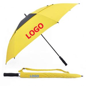 Parapluie de golf de luxe personnalisé, portable, anti-UV, avec un design moderne et un motif droit, avec logo - Product Image 1