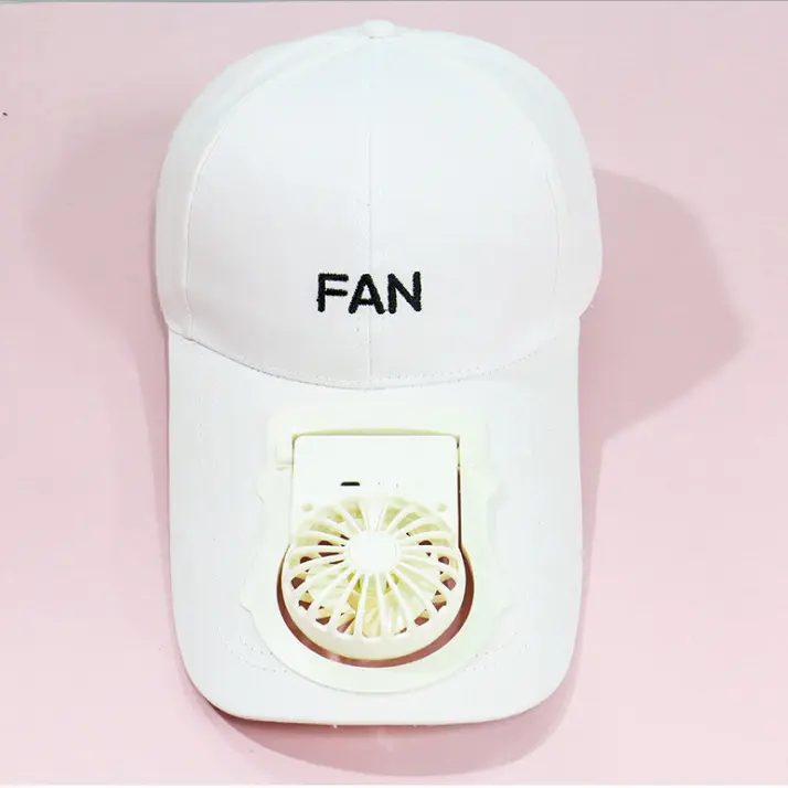 Usb Opladen Fan Cap Outdoor Reisbureau Team Heren En Dames Cap Kleine Draagbare Zonnescherm Ventilator Cap Gemakkelijk Dragen In De Zomer