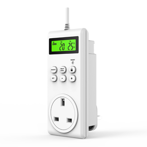 Commutateur de thermostat AUTO en plastique poli de bonne perspective de marque Domisi avec deux modes de fonctionnement de chauffage/refroidissement - Product Image 3