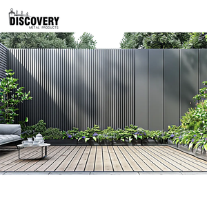 Panneaux muraux en WPC modernes pour l'<span class=keywords><strong>extérieur</strong></span>, imperméables, ignifuges, décoration en <span class=keywords><strong>bois</strong></span>, plastique, revêtement <span class=keywords><strong>extérieur</strong></span> pour villa, appartement, bardage cannelé - Product Image 2