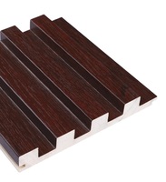 Rejilla de madera maciza de estilo moderno Paneles de pared decorativos Función antiestática Solución de diseño gráfico