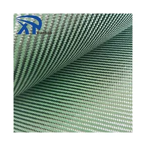 Hot Selling Product Colorful Carbon Aramid Fabric green Carbon And Aramid Fiber Hybrid Fabric