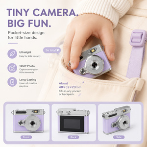 Appareil photo numérique OEM 2K mini pour enfants, 12MP, avec flash LED, appareil photo de poche pour enfants, fabricant de jouets - Product Image 3