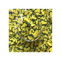 500G 5Mm Gele Banaan Polymeer Hete Zachte Klei Hagelslag Voor Slice Decoratie Nail Sticker Diy Maken Telefoon Case Decoratie Diy