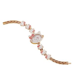 Reloj de Pulsera para Niñas, Diseño de Hello Kitty, Estilo Moderno para Estudiantes, Reloj Electrónico de Cuarzo con Dibujos Animados - Product Image 6