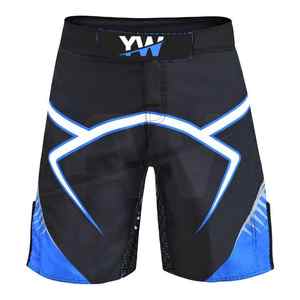 Le logo court noir pour hommes en tissu d'arts martiaux durable de qualité standard pour un usage quotidien est disponible chez Wholesale Supply - Product Image 2