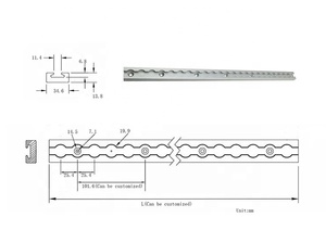 Trilho de Alumínio de 12 Polegadas para Caminhão com Tampa Final, Trilho de Alumínio para Caminhão e RV - Product Image 6