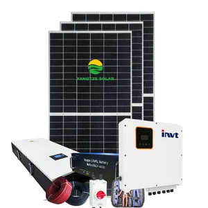 Бесплатная доставка, 3 фазы, 30 кВт, гибридная Солнечная система с литиевым аккумулятором, гибридный инвертор