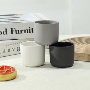 Tarro de vela de cerámica esmerilado de Color suave de estilo nórdico con logotipo personalizado, recipiente blanco mate de 4oz, decoración del hogar - Product Image 3