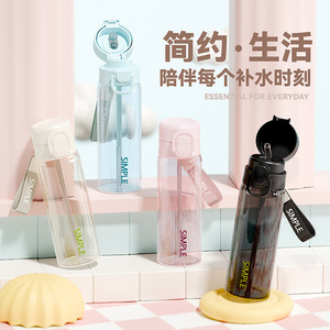 Yang Portable Water Cup With Straw Leak Proof For School And Students 500Ml - Product Image 3