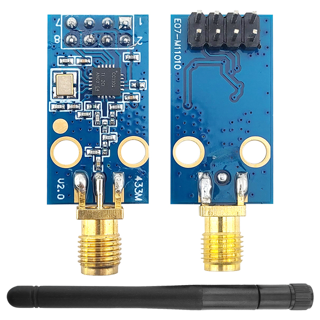 CC1101 Wireless Module 10Mbps Communication Rate 433M Data Transmission and Receiving Modules with SPI Interface Antenna