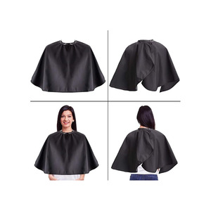 Professionale personalizzato Logo breve tintura impermeabile salone di bellezza barbiere parrucchiere trucco in poliestere mantella per <span class=keywords><strong>Unisex</strong></span> - Product Image 5