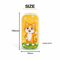 Étui à cartes rectangulaire en métal format poche JYB Factory – Boîte de rangement robuste pour cartes, idéale pour les voyages, emballage portable pour cartes de jeu