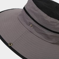 Chapeau Bob Décontracté à Séchage Rapide avec Logo Personnalisé, Grande Taille, Panneau en Maille Légère Moderne, Sangle de Menton pour Pêche et Randonnée en Extérieur
