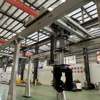 Robot portique télescopique multi-étages avec PLC, moteur à roulement et boîte de vitesses, puissance 3 kW, pour manutention industrielle automatisée, chargement/déchargement