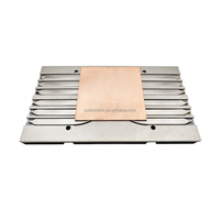 Dissipateur thermique personnalisé OEM en acier inoxydable, aluminium, cuivre, usiné CNC, avec caloducs, brochage, électroérosion à fil, soudage, refroidissement par eau pour CPU/GPU