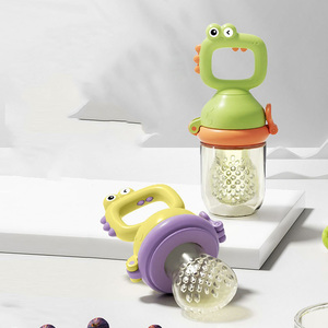 Dinosaurier-Baby Obst- & Gemüse-Beißring Spiralförmiger Silikon-Fütterungsschnuller für Kinderernährung - Product Image 3