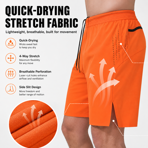 <strong>Mens</strong> Running <strong>Shorts</strong> ,Back <strong>Zip</strong> Pocket Running Workout <strong>Shorts</strong> Gym Man <strong>Shorts</strong> Unisex,Athletic Breathable Summer Casual <strong>Shorts</strong> - Product Image 4