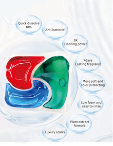 थोक लॉन्ड्री डिटर्जेंट पोड पानी में घुलनशील लॉन्ड्री जेल डिटर्जेंट घरेलू वाशिंग कैप्सूल 1 लॉन्ड्री डिटर्जेंट पोड्स में 3 - Product Image 5