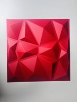 Panneau en PVC moderne de couleur bois de haute qualité écologique 3D Art gaufré géométrique facile à installer étanche pour un usage domestique
