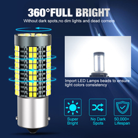 Lampes LED Auto Super Lumineuses 12V 126SMD 2016 24W 1156 1157 BA15S BAU15S BAY15D 7440 7443 6000k pour Frein Clignotant Marche Arrière Voiture