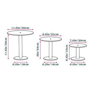 Soporte de pastel de Metal dorado, estante de exhibición de pastel, soportes de pastel suspendidos para eventos para decoración de fiestas y eventos - Product Image 4